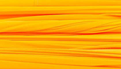 Strip of yellow cloth