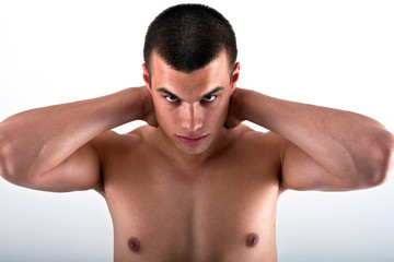 Fototapeta premium Shirtless man