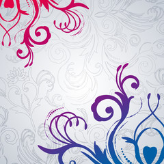 Abstract floral background with east flowers.