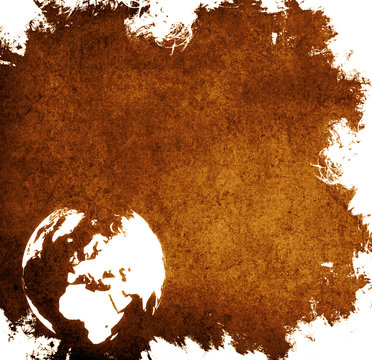 Fototapeta aged Europe map