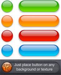 Rounded glossy buttons.