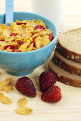 Strawberries and cornflakes