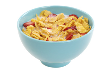 cornflakes and strawberry