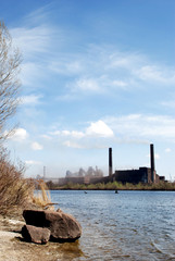 Obraz premium Industrial landscape