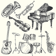 Fototapeta premium musical instruments