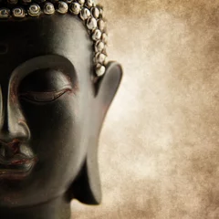 Foto auf Acrylglas Buddha Buddha-Grunge-Stil