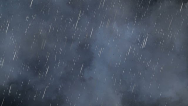 Gewitter und Regen