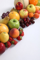 Naklejka na ściany i meble Large variety of fruit