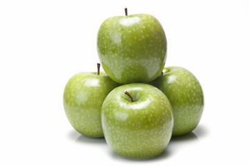 Manzanas verdes ideales para una dieta saludable.