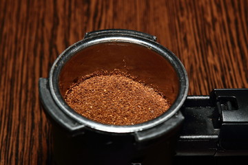 preparing coffee