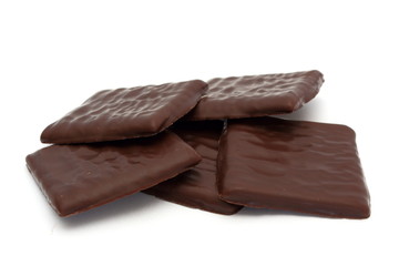 chocolate over white