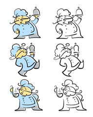 cook set of icon vector illustration isolated on white