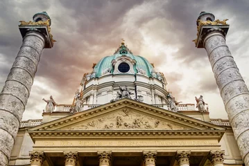 Fotobehang St. Charles's Church (Karlskirche), Vienna © Alex Tihonov