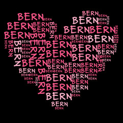 Fototapeta na wymiar Ich liebe Bern | I love Bern