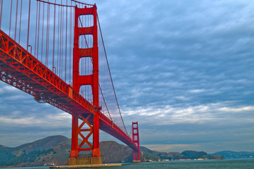 Fototapeta na wymiar Golden Gate Bridge at Fort Point