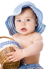 Sweet baby with hat