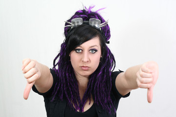 thumb down