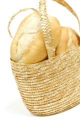 shopping basket with rolls
