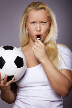 Image of woman with ball