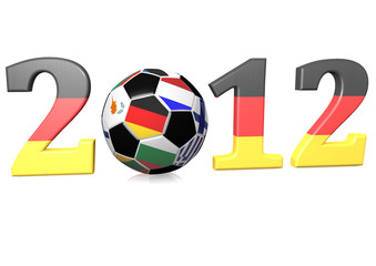 2012 in Schwarz,Rot,Gold und Fussball