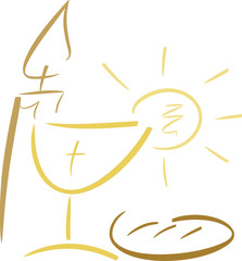 Abstrakte Symbole für christliche Feste
