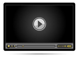 media video black player