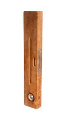 Old wooden bubble level