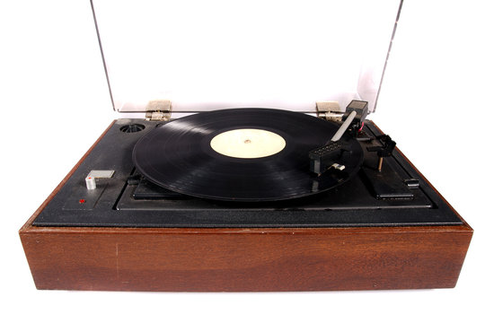 old vinyl player