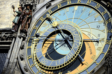 Fototapeta na wymiar Praski zegar astronomiczny detail