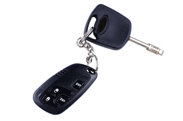 Remote car key isolated
