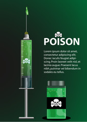 Poison Syringe and Poison Container