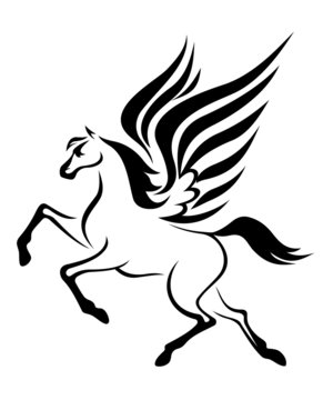 Pegasus horse with wings