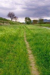 italian riverbank landcape