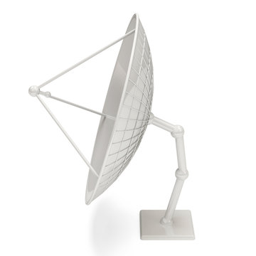Dish Antenna isolated on white background