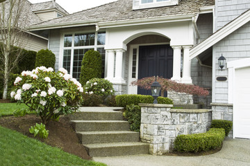 Home Entrance during Spring