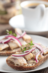Sandwich with herring