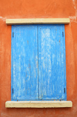 This is a Very High definition of a entire blue door