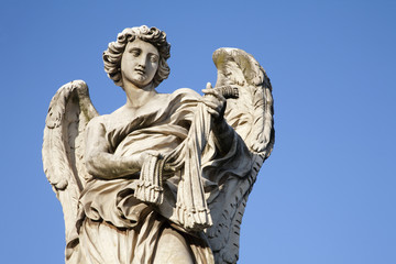 Fototapeta na wymiar Rom - Angel with the whips - Ponte Sant'Angelo