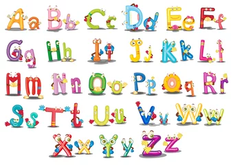 Fototapete Alphabet Alphabetische Zeichen