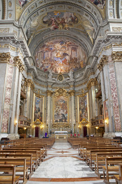 Rome - interior - main altar of Il Jesu church