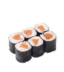 sushi roll isolated on white