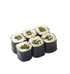 sushi roll isolated on white