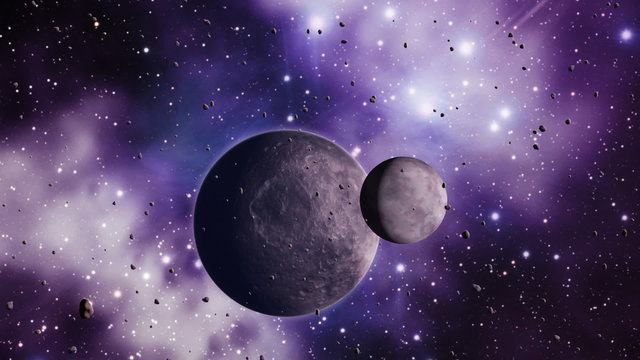 Asteroids planets and space warp