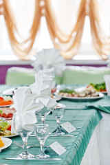 Wedding table setting