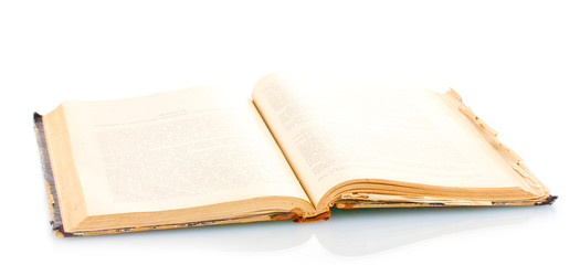 old book isolated on white