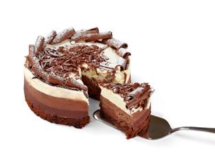 cream chocolate cake sweet food