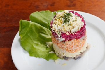 Russian herring salad