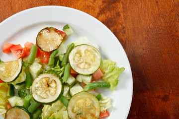 salad with zucchini
