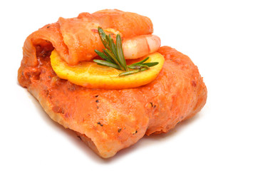 Garniertes Pangasius-Filet