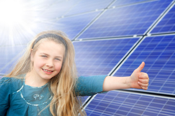 thumbs up for solar power